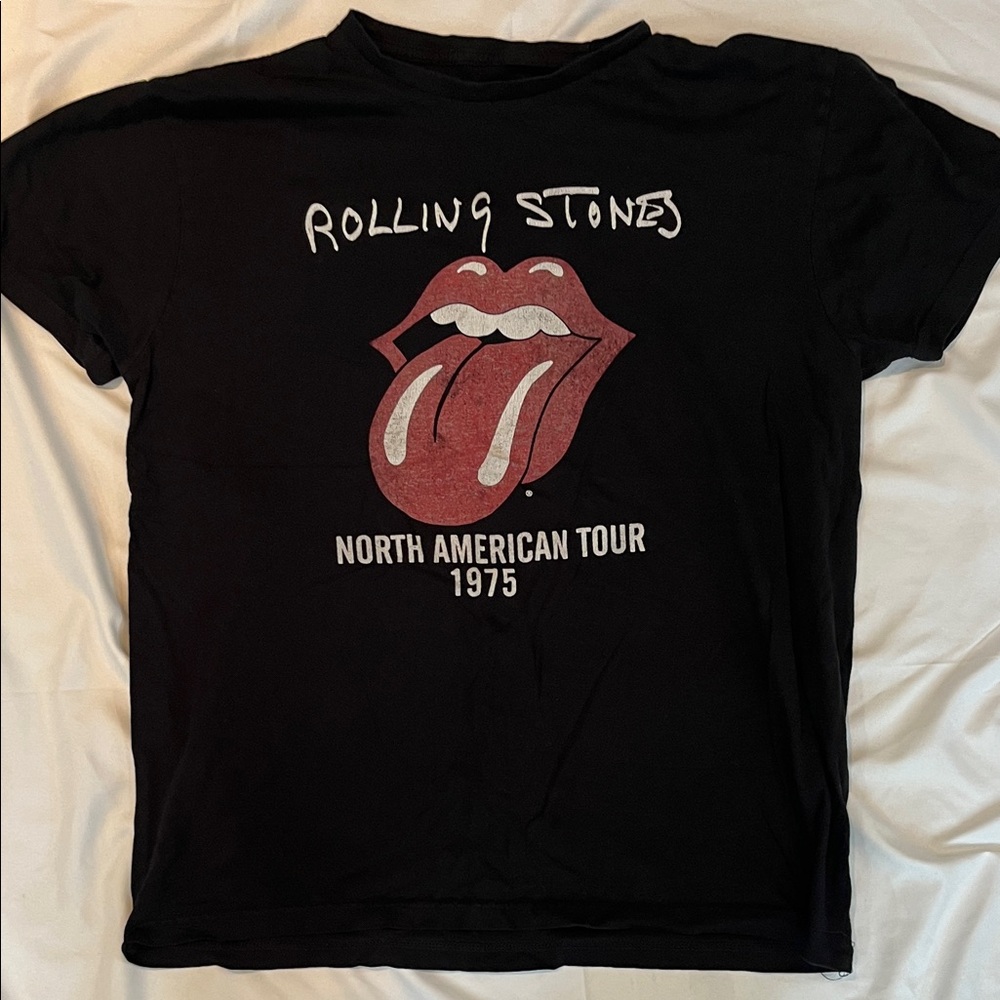 The Rolling Stones Black Cotton Tee